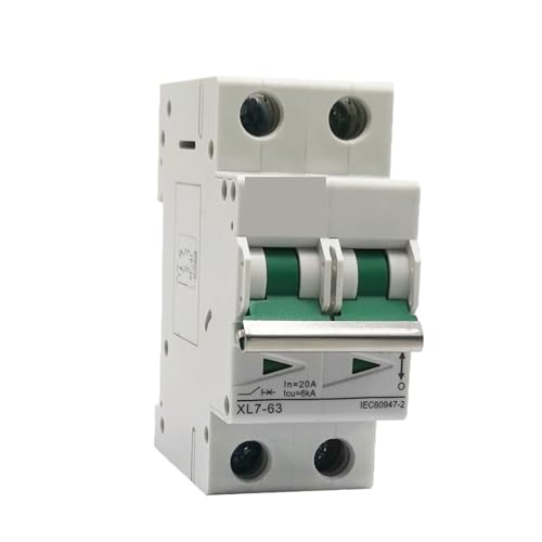 Disjoncteur DC XL7-63 2P 500V 6KA protection magnétothermique courant continu