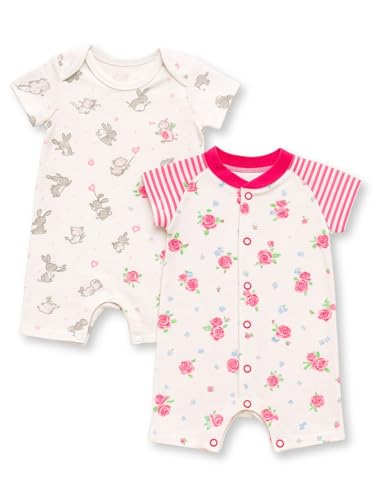 Image of TuddyBuddy 100% Cotton Romper /Jumpsuit /Bodysuit Set for Baby (Pack of 2 Playsuits)