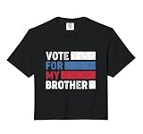Vote for My Brother - Student Council Election Shirt Comfort Colors Crop Top