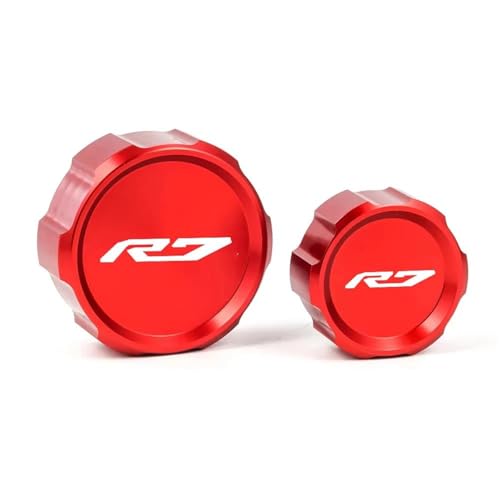 Bouchon liquide de frein Yamaha YZF-R7 2021-2024 en aluminium anodisé rouge