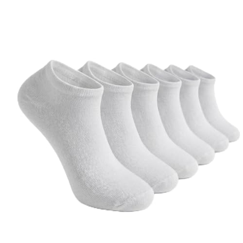 Buluorganic 98% Organic Cotton Ankle Socks 6 Pairs for Men and Women GOTS Certified Reinforced Toe and Heel
