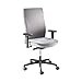 Prosedia Siège de bureau pivotant, hauteur dossier 590 mm - mécanisme synchrone, assise arrondie au niveau des genoux - gris - chaise chaise de bureau chaises chaises de bureau siège de bureau siège pivotant siège universel sièges de bureau sièges