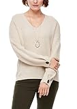 Con cuello en V s.Oliver 120.10.010.17.170.2043384 Suter Pulver, Mezcla de Arena Clara, 38 para Mujer