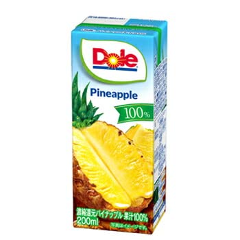 ��󃁃O�~���N Dole �p�C�i�b�v�� 100%�y200ml×18�{���z×2�P�[�X