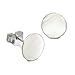SilberDream Ohrstecker für Damen 925 Silber weiß Shell Ohrringe 8mm D3SDO8500W Silber, Perlmutt Ohrschmuck für die Frau
