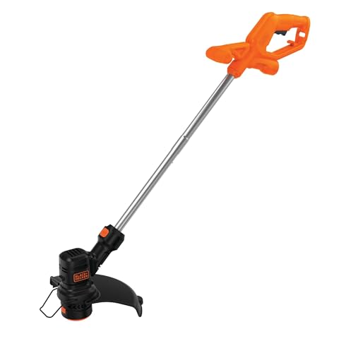 BLACK+DECKER String Trimmer and Weed Wacker, Electric Corded Weed Eater, 13-Inch Cutting Deck, 4 Amp Motor, Lightweight (BEST935)