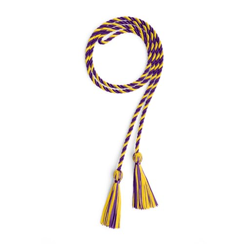 Image of Endea Graduation Single Honor Cord Two-Color (Purple /Gold)