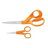 Fiskars Original Orange Handled Scissors 2-Piece Set
