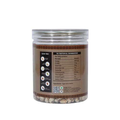 Image of DNA Dry Fruits Premium Peeled Tiger Nuts | 250g | Natural Energy Booster, Fiber-Rich Superfood, Natural, Gluten-Free Snack | Crunchy & Nutty Taste | Heart, Gut & Blood Sugar Friendly (Pack of 1)