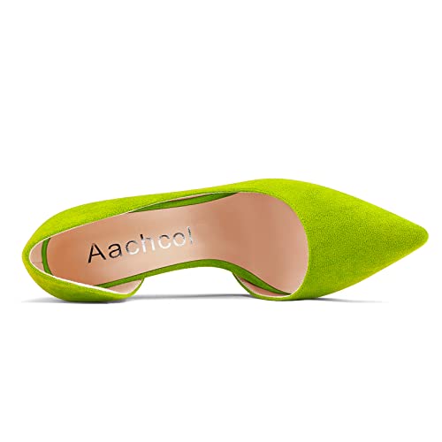 Aachcol Women Stiletto Pumps Pointed Toe High Heel Slip-on Dress Shoes Wedding Office Party Classic 4 Inch4