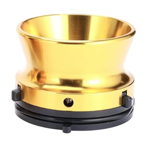 Adaptador para grabadoras de cinta de carrete abridor concentrador de aluminio color oro universal 2