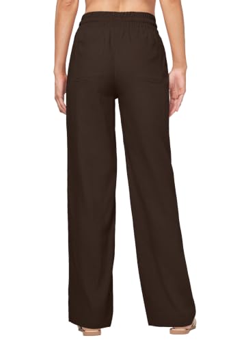 Image of Willit Women Linen Pants Wide Leg Palazzo Trousers 29 inch /31 inch / 33 inch