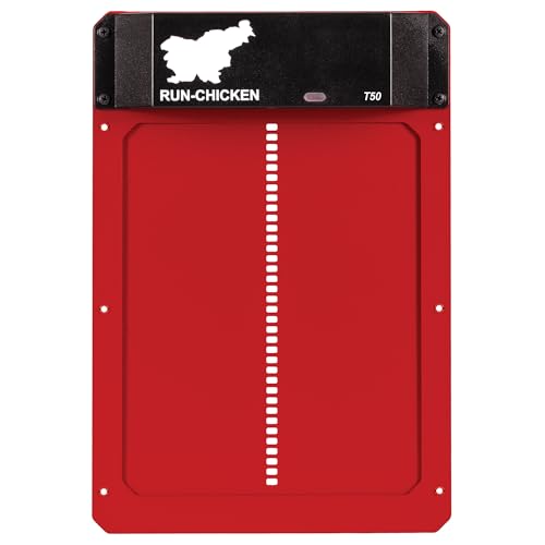 RUN-CHICKEN Porte T50 - Clapet automatique en aluminium - Fonctionnement à piles et résistant aux intempéries - Contrôle par application et minuterie -...