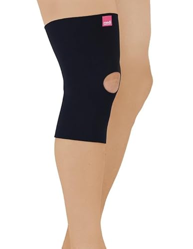 Mediven Neoprene Knee Support with Open Patella, Medium, Black by Medius