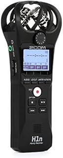 Zoom H1n Portable Recorder, Onboard Stereo Microphones, Camera Mountable, Records to SD Card, Compact, USB Microphone, Overdubbing, Dictation, For Recording Music, Audio for Video, and Interviews