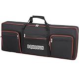 🎹 Perfect Fit for 49-Key Keyboard：Measuring 93 x 12 x 36 cm(36.6"L x 4.72"W x 14.2"H), this padded keyboard case is specially designed for full-size 49-key keyboards. The 10mm interior cushioning provides superior protection against scratches and imp...