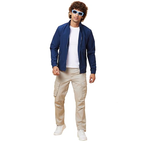 Image of Being Human Turquoise Regular Fit Men's Jacket Clothing
