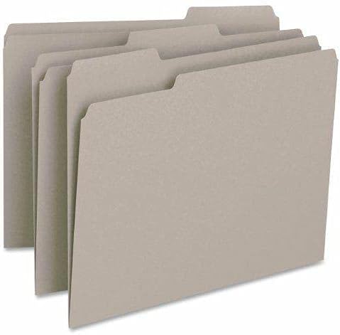 Gray Colored File Folders - Letter 11