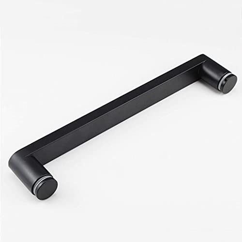 Accessoires de douche en acier inoxydable bouton de porte noir rond