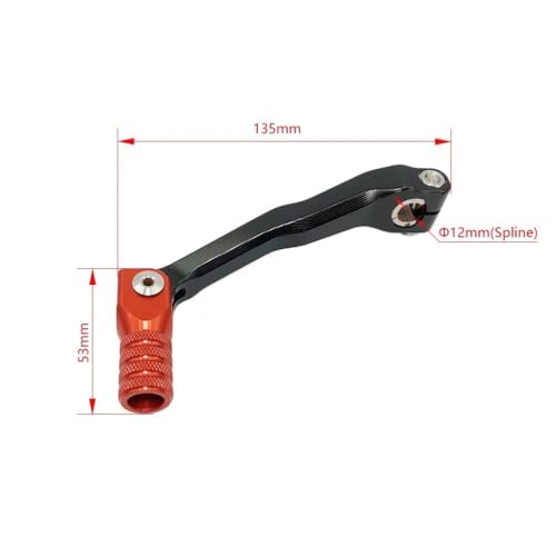 Levier de vitesses pliable en aluminium CNC à embout rétractable moto