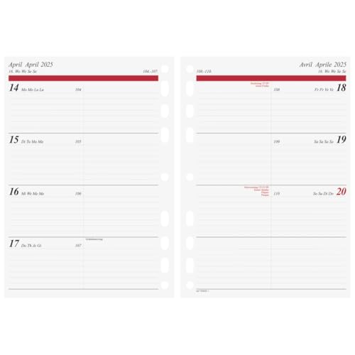 rido/idé Agenda semanal Timing 1 (2025), 2 páginas = 1 semana, A5, 128 páginas