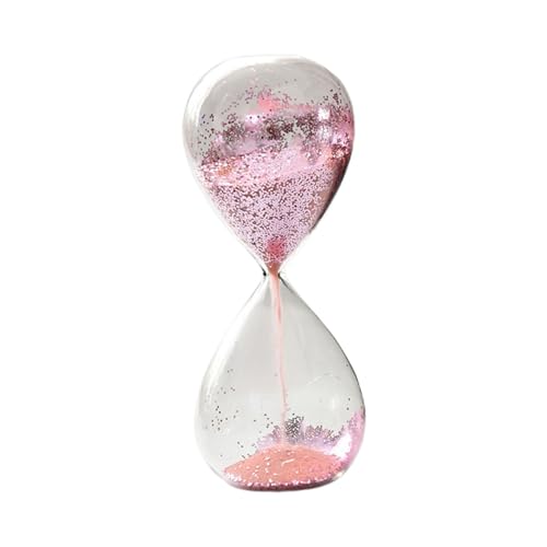Sablier Sablier Nouveauté Décoration de La Maison Sablier à Paillettes pour Chambre à Coucher Cadeau d'anniversaire Enfants Amis, Rose