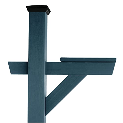 highwood AD-MLBX1-NBE Hazleton Mailbox Post, Nantucket Blue