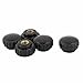 Tool parts M6 Female Thread 21mm Head Screw On Clamping Knob Grip Nuts Black 5pcs