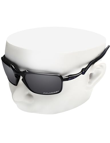 Image of OOWLIT Replacement Lenses Compatible with Oakley Badman OO6020 Sunglass Dark Chrome Elite Polarized