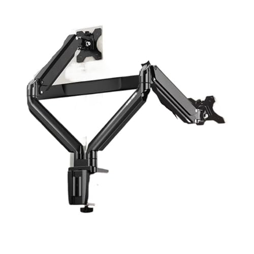 Support pour écran de bureau rotatif et bras robotisé double noir