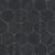 SomerTile Retro Hex Nero 14-1/8" x 16-1/4" Porcelain Floor and Wall Tile