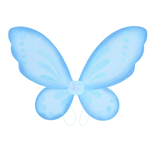TSSOE Ailes Papillon Enfant Fille Ado Adulte Ailes Fée Coloré Plié en Deux Ailes Ange Epaule Performance Scolaire Cosplay Halloween Carnaval Soirée Noël...