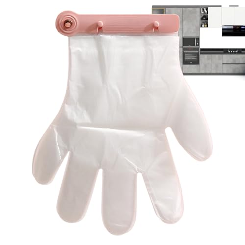 Soporte para guantes de pared con clip de fijación a la pared, ganchos colgantes para mitones de baño, soporte para mitones de pared con 100 mitones para baño, cocina y refrigerador