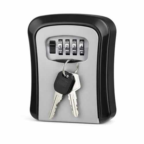 Cofre de Parede para Chaves com Senha – Caixa de Segurança Ideal para Airbnb, Casas de Veraneio e Locação Temporária