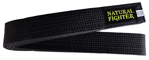 mmasport Karate Judo Aikido Taekwondo Belt for Martial Arts in Basic Cotton (Black, 280.00)
