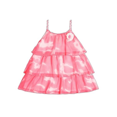 Image of Nautinati Baby Girls Strap Sleeve Fit & Flare Frock | Age 0-3 Years