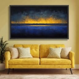Tableau abstrait moderne prêt à accrocher pour relooker un mur vide