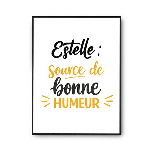 Affiche Estelle Otshirt poster citation humour décoration murale imprimé en France
