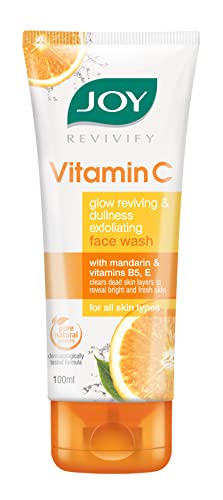 Joy Vitamin C Brightening Face Wash For Bright and Glowing Skin 100ml x 2 | Fades Blemishes and Restores Skin Barrier | Gentle Cleanser for All Skin Types