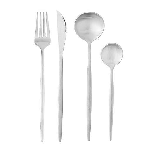 Faqueiro 16 Peças de Aço Inox Ópera - Lyor