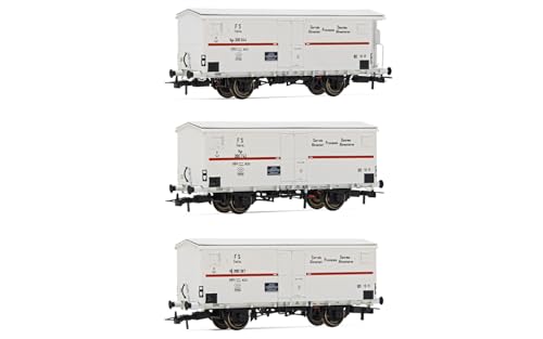 Rivarossi Hr6561 Fs 3-Unit Wagons Cold Rooms HGB 2-Axles 2 without Model Railway Rolling stock, Wagons