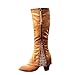 Bottes Rétro Femme, Bottes de Motard Classique Combat Bottines a Lacets Talons Epais Escarpins Sexy Chaussure Pas Cher Hiver