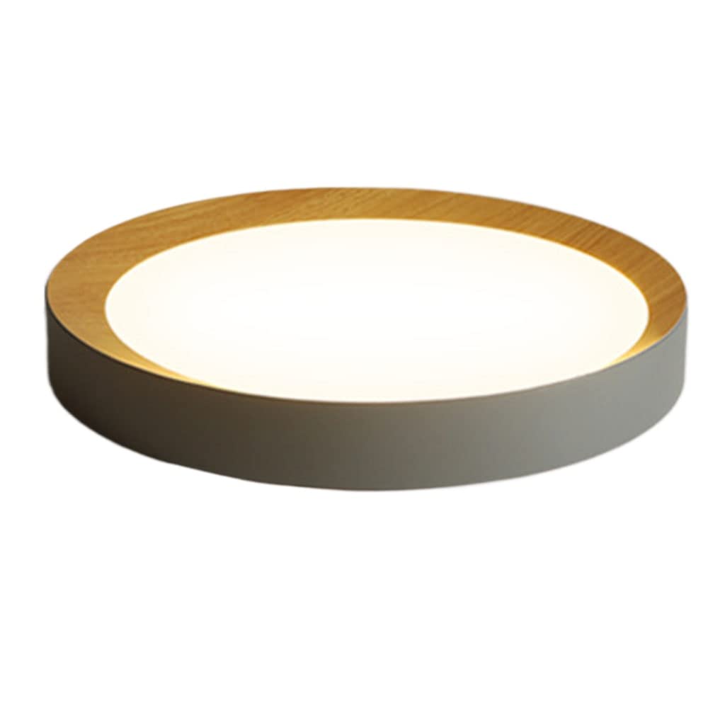 JXYDJH Round Ceiling Lamp, 36W Warm White LED Bedrooms Fixtures with Remote Control - 19.7Inch Minimalist Black Ceiling Light Fixture for Corridor Office Bedroom Kitchen Living Room - Dimmable