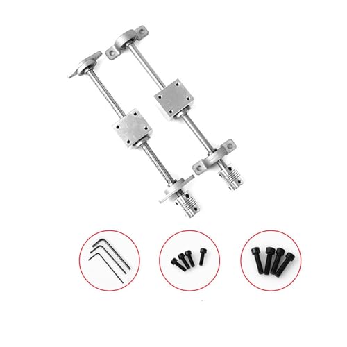 Vis trapézoïdale T12 pas 8mm pour corriger le jeu d'axe sur CNC - 4