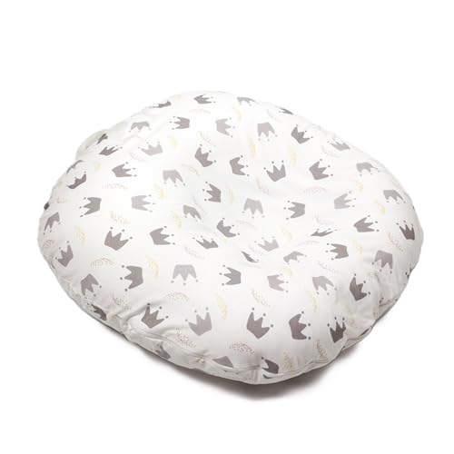 Image of EFELIM Nest Sleeper Pillow with Cotton Cover, Soft Lounger Pillow Snugly Fit Infant Lounger for Baby Infant Removable Slipcover (Crown)
