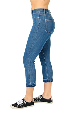 Judy Blue Women's High Waist Easy Pull On Capri Jeans2