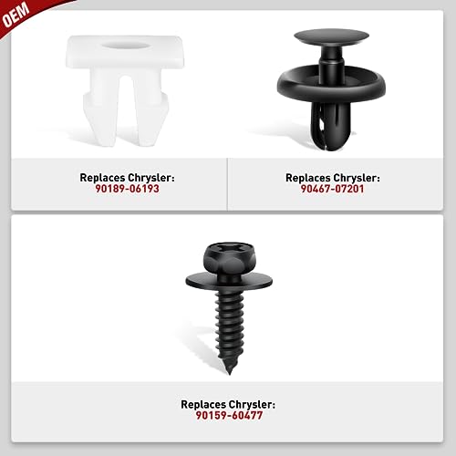 Image of Nilight 101Pcs Engine Under Cover Push-Type Retainer for Lexus &Toyota Clips 90467-07201 Front Bumper Nut Grommet Avalon & Camry 90189-06193 Liner Screw Bolt 90159-60477 with Fastener Remover