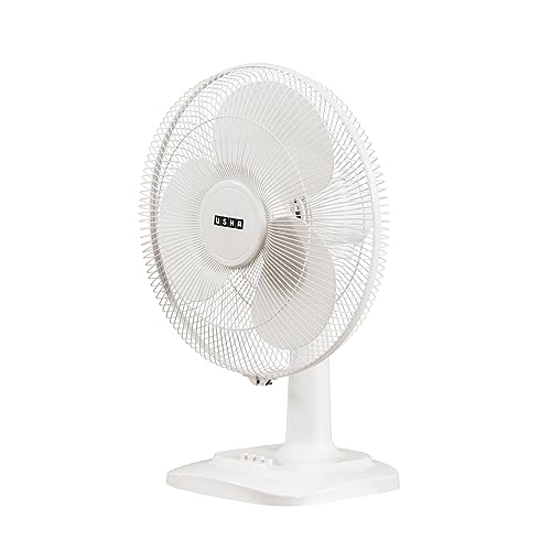 USHA Maxx Air 400MM Table Fan (White)