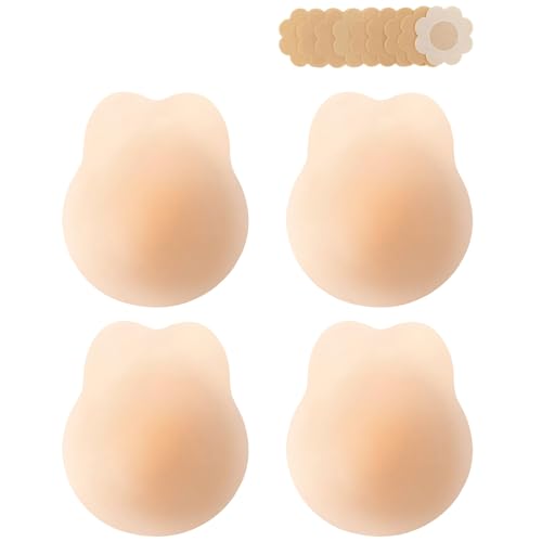 DEPOVOR Seamless Cover Ultra-Thin Lifting Sticky Petals Nipple Covers Strapless Adhesive Bras Silicone Breast Pasties
