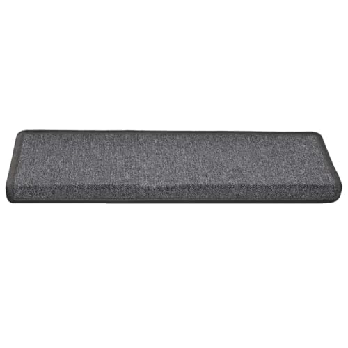 Tapis d'escalier lavables antidérapants 65 x 21 cm isolant phonique gris foncé - 5